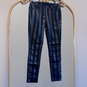 Comune Jeans Skinny Stripe Pants Black Size 28